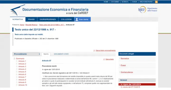 PEX: guida all'esenzione fiscale delle plusvalenze